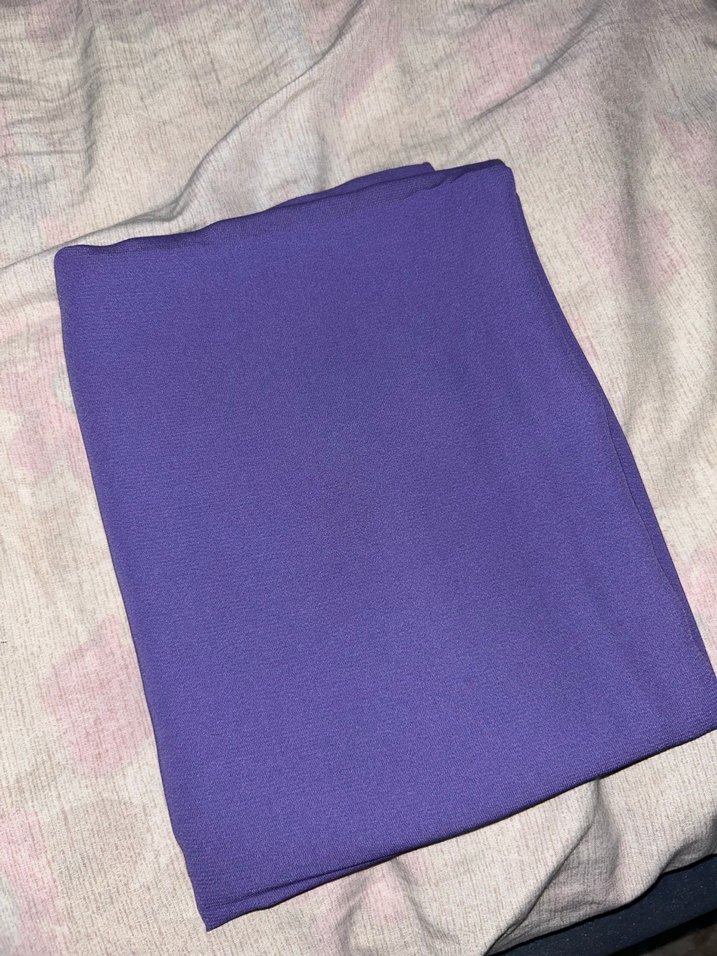 Parlak Mor Kadın medine kumaş şal - Görsel 2