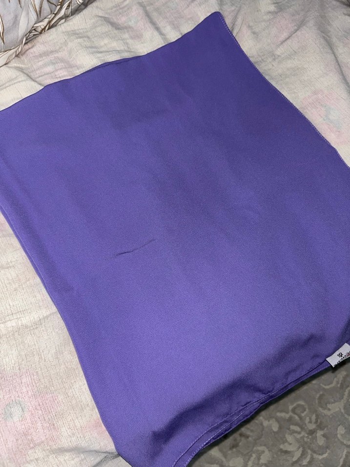 Parlak Mor Kadın medine kumaş şal - Görsel 3