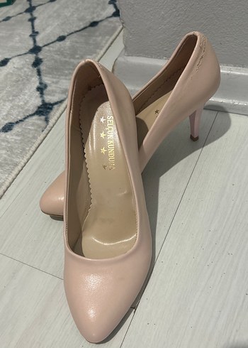 Açık pembe Stiletto Topuklu Kadın Ayakkabı - Görsel 3
