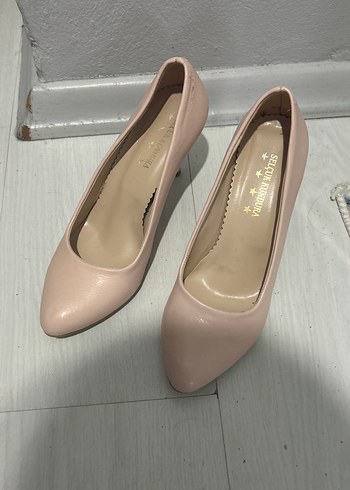 Açık pembe Stiletto Topuklu Kadın Ayakkabı - Görsel 4