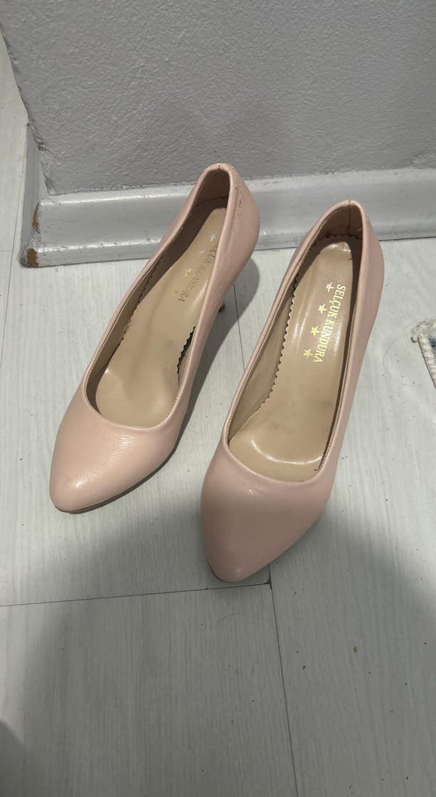 Açık pembe Stiletto Topuklu Kadın Ayakkabı - Görsel 4