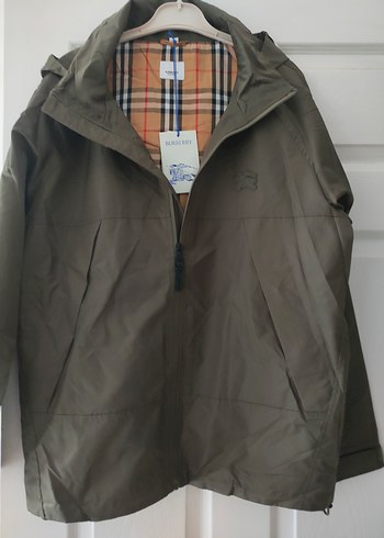 BURBBERY LOGO BASKILI KAPÜŞONLU CEKET - Görsel 5