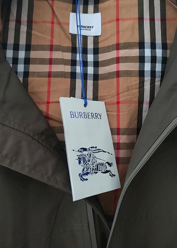 BURBBERY LOGO BASKILI KAPÜŞONLU CEKET - Görsel 3