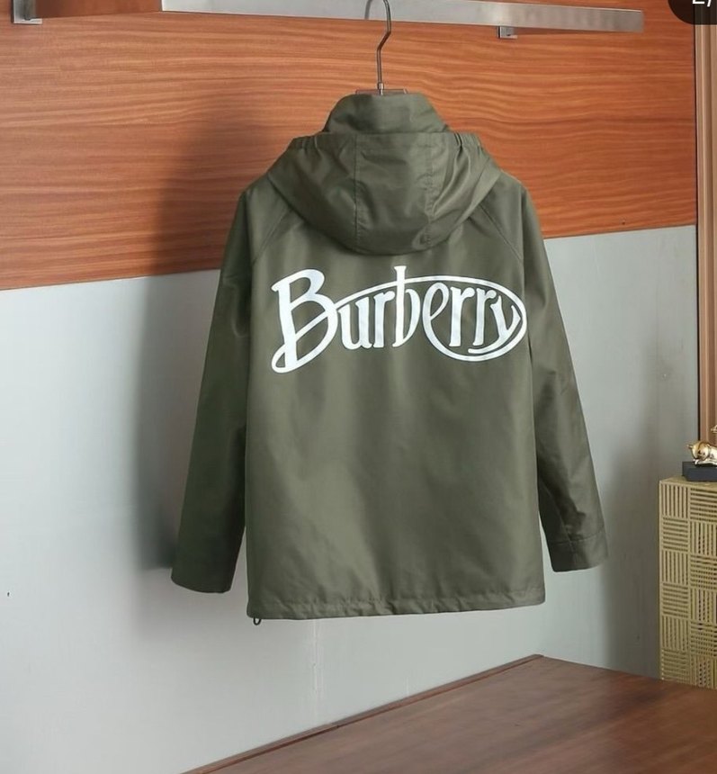 BURBBERY LOGO BASKILI KAPÜŞONLU CEKET - Görsel 2