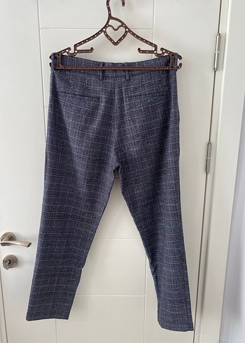 Diğer Gri Ekose Vintage Kumaş Pantolon