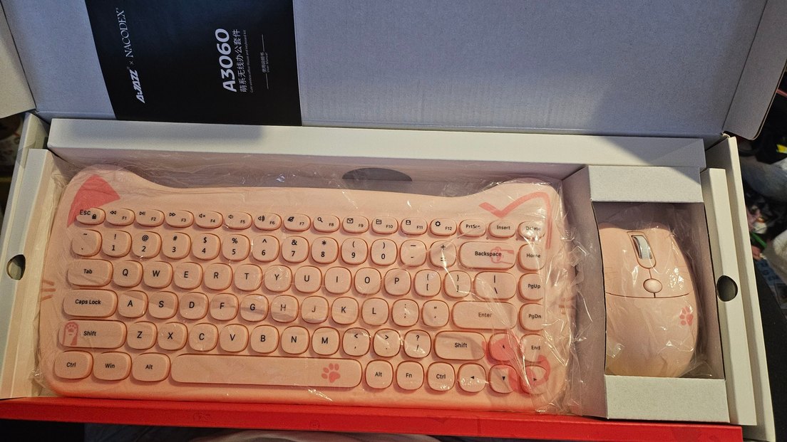 Ajazz A3060 Kablosuz Klavye ve Mouse - Görsel 2