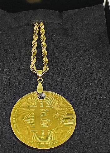 Beden Bitcoin tasarım kolye