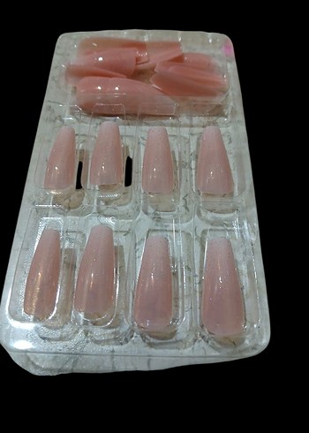 24'lü Doğal Bej Takma Tırnak Seti - Görsel 2