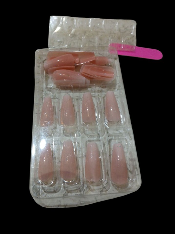 24'lü Doğal Bej Takma Tırnak Seti - Görsel 3