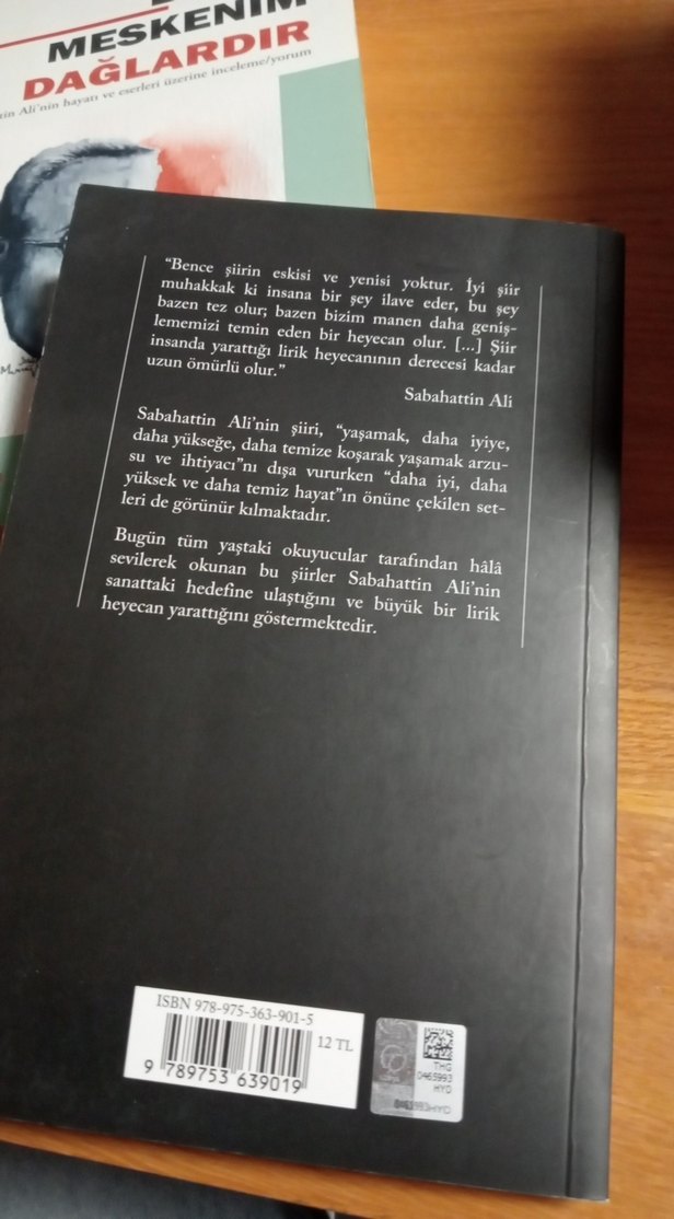 Sabahattin Ali Bütün Şiirleri - YKY 28. Baskı - Görsel 2