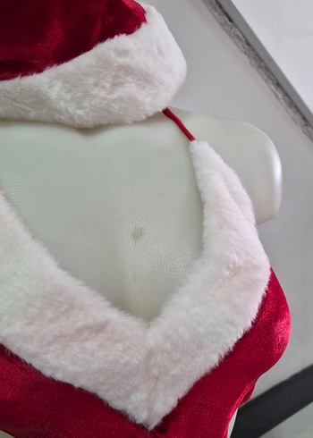 yılbaşı noel baba şapkalı fantazi gecelik - Görsel 5