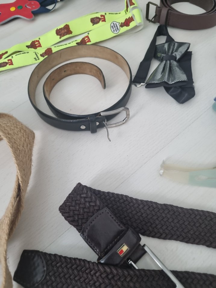 Çocuklar için Tokalı Çok Renkli Papyon - Görsel 3