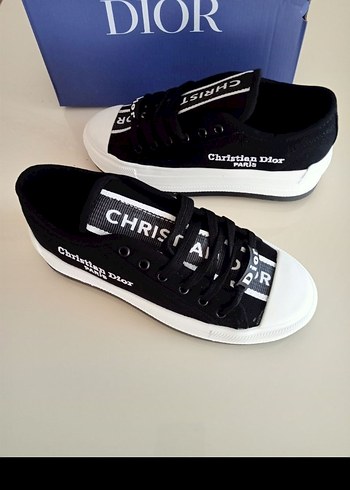 Dior Christian Dior Kadın Beyaz Siyah Platform Sneaker