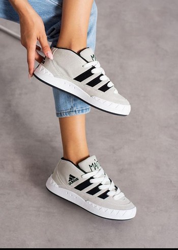 Adidas Adidas Gri Zebra Desenli Bağcıklı Kadın Spor Ayakkabı
