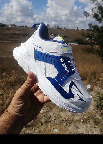 Adidas Mavi Erkek Çocuk Velcro Spor Ayakkabı