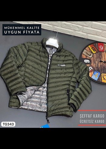 Columbia Gri Kamuflaj Desenli Erkek Puff Mont