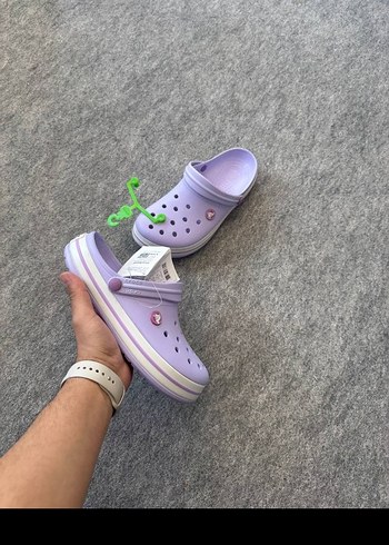 Crocs Crocs Mor Kadın Terlik Velcro Bantlı