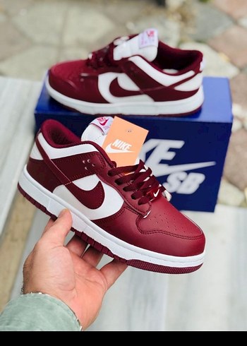 Bordo Nike Kadın Spor Ayakkabı Blok Topuklu