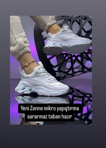 Beyaz Bağcıklı Kadın Spor Ayakkabı
