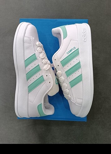 Adidas Adidas Kadın Spor Ayakkabı Yeni Sezon Deri Tozu Malzeme İtha
