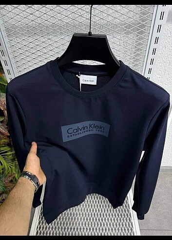 Calvin Klein Calvin klein bisiklet yaka SWEATSHIRT 2 iplik tok kumas