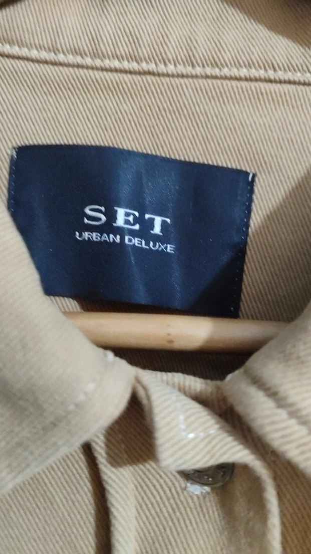 Bej kot Düğmeli Kadın Gömlek - Görsel 2