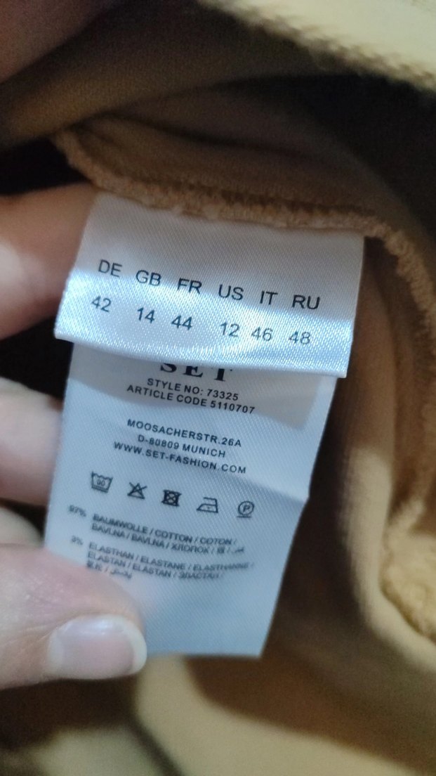 Bej kot Düğmeli Kadın Gömlek - Görsel 3