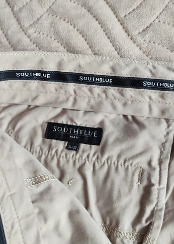 Bej Erkek Keten Bol Kesim Pantolon - Görsel 2