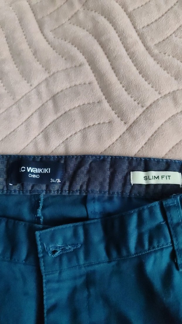 Lacivert Kemerli Erkek Kot Pantolon - Görsel 2