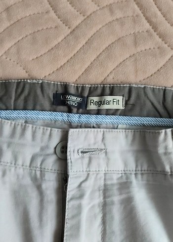 Bej Keten Regular Fit Erkek Pantolon - Görsel 2