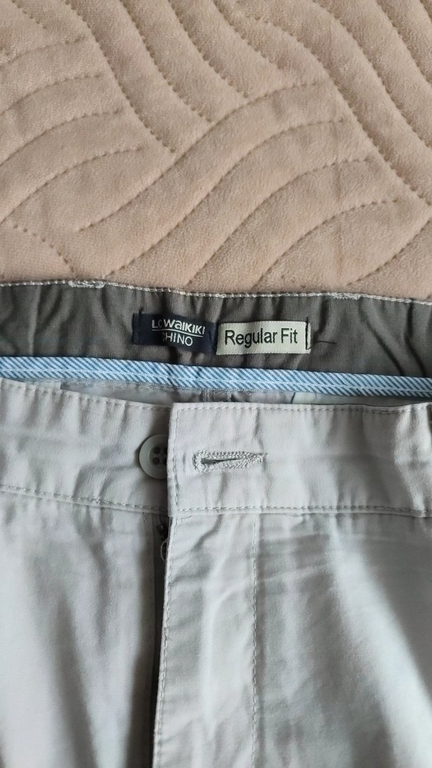 Bej Keten Regular Fit Erkek Pantolon - Görsel 2