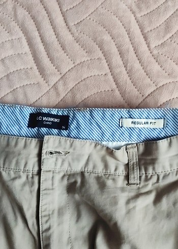 Bej Keten Erkek Pantolon Regular Fit - Görsel 2