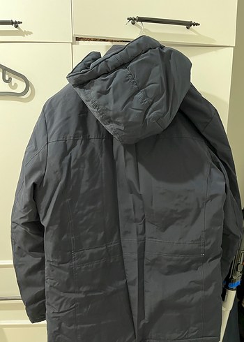 Erkek Lacivert Kapüşonlu Bigazzi Mont - Görsel 7