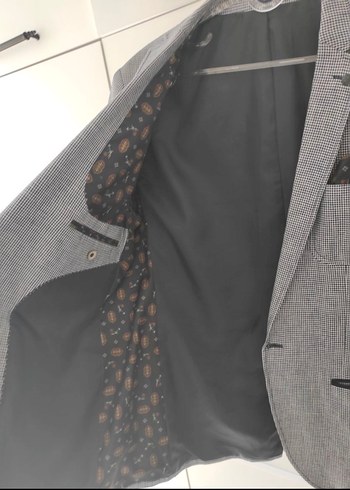 Gri Erkek Modern Klasik Takım Ceket - Görsel 2