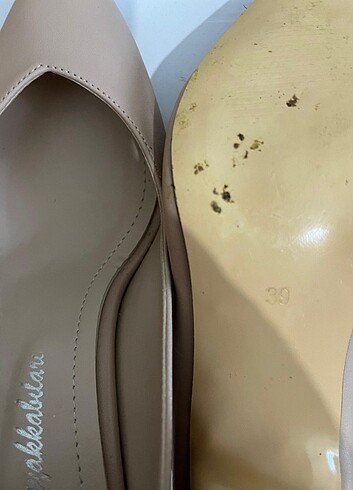 39 Beden 39 Numara Ten Rengi Stiletto 