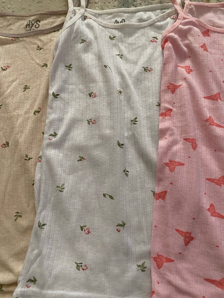 Kız Çocuk İnce Askılı Atlet Seti - Görsel 2