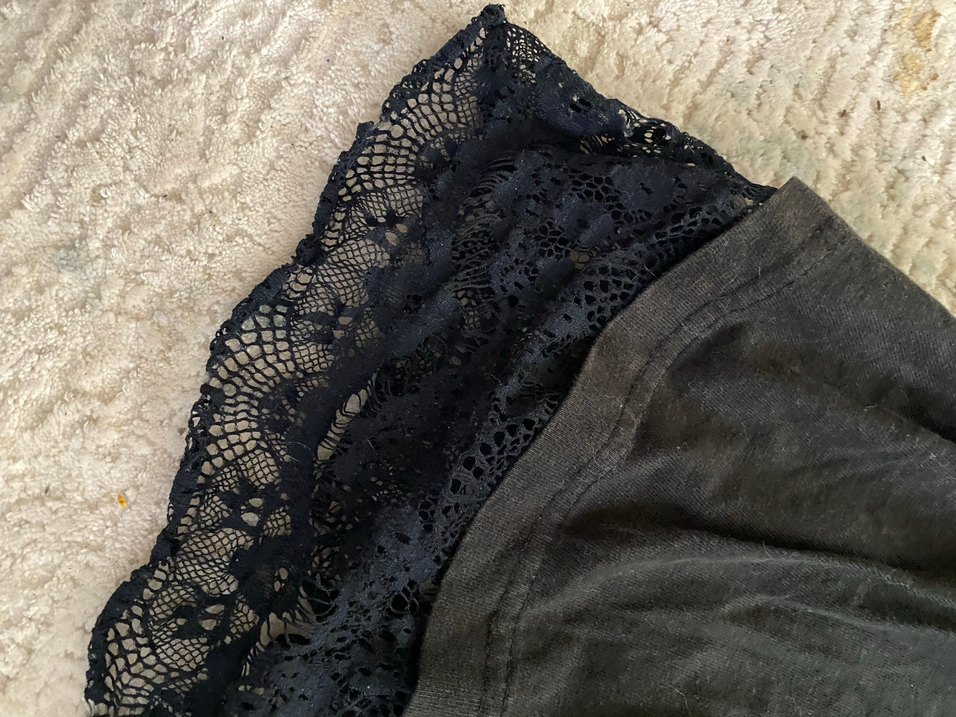 Kısa Kollu Siyah Punk Tişört - Görsel 4