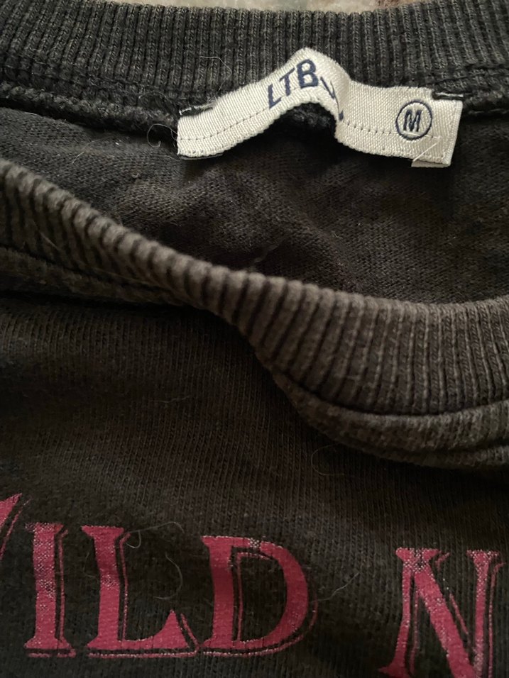 Kısa Kollu Siyah Punk Tişört - Görsel 2