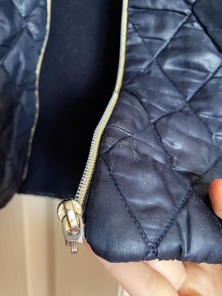 Parlak Lacivert Fermuarlı Kadın Yelek - Görsel 4