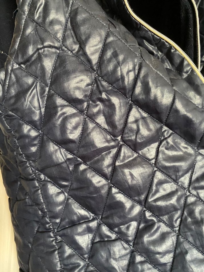 Parlak Lacivert Fermuarlı Kadın Yelek - Görsel 3