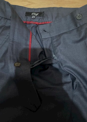 Erkek Lacivert Midi Kumaş Pantolon - Görsel 5