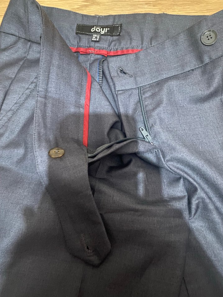 Erkek Lacivert Midi Kumaş Pantolon - Görsel 4