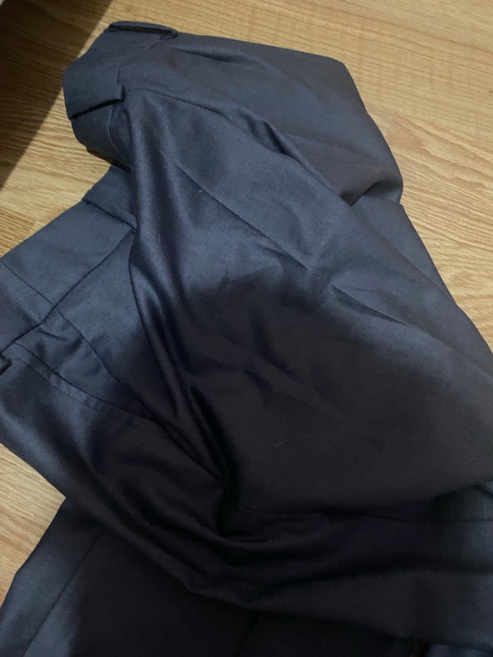 Erkek Lacivert Midi Kumaş Pantolon - Görsel 3