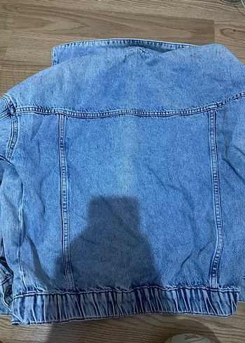 Kadın Mavi Rahat Denim Ceket - Görsel 4