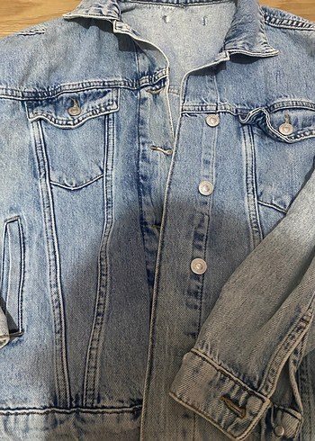 Kadın Mavi Rahat Denim Ceket - Görsel 2