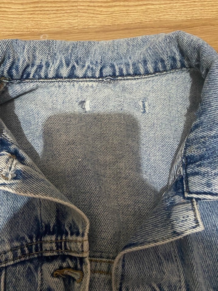 Kadın Mavi Rahat Denim Ceket - Görsel 3