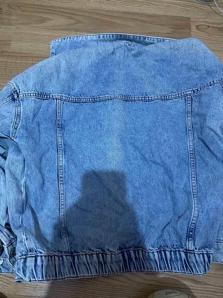 Kadın Mavi Rahat Denim Ceket - Görsel 4