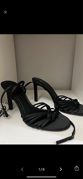 Zara Siyah sandalet