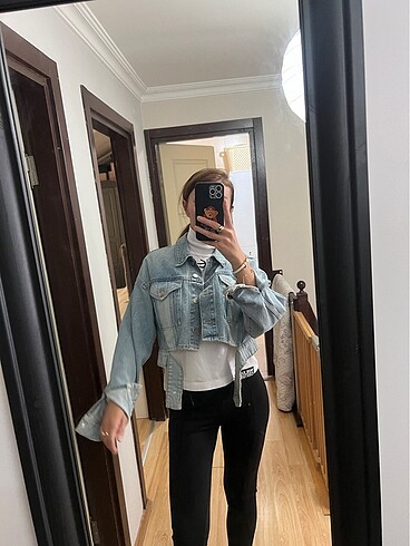 s Beden mavi Renk Denim ceket