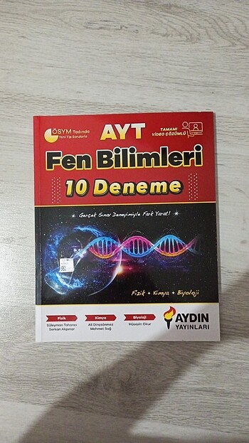 aydin yayinlari ayt fen bilimleri deneme 